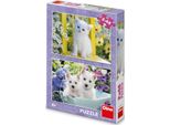 Puzzle 2X48 Pezzi Gattino E Westie