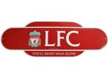 Liverpool Fc - Cartello Stradale "Retro Years"" BS3459 (Taglia Unica) (Rosso/Bianco)"