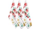 Home Elements Set Di 3 Strofinacci 50*70 Cm, Sweet Home