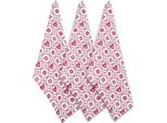 Home Elements Set Di 3 Strofinacci 50*70 Cm, Cuore