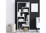 Skye Decor, Prins, Libreria, 100 % Melamine Coated Slipboard, Bianco, 60 X 15 X 150 Cm