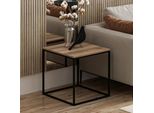 Skye Decor, Basak - Walnut, Tavolino, Noce, 100 % Melamin Coated Slipboard, 52 X 50 X 50 Cm