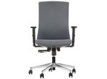 Sedia Da Ufficio Girevole Ergonomica Tono, Base Cromata, Braccioli Regolabili, Rivestimento In Grafite