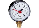 Manometer 3/8" Uni 2,5 -20-90 Grad 0-10 Bar"