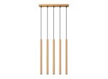 Lampada A Sospensione Pastelo 5L Oro 5Xg9 8W Acciaio 110X5X45Cm Sollux Lighting