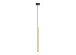 Lampada A Sospensione Pastelo 1 Oro Lucido 1Xg9 8W Acciaio 100X8X8Cm Sollux Lighting