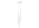 Lampada A Sospensione Arche 3P Bianco 3Xg9 8W Acciaio 120X20X20Cm Sollux Lighting
