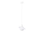 Lampada A Sospensione Hyperion 1 Bianco 1Xg9 8W Acciaio 125X20X20Cm Sollux Lighting