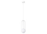 Lampada A Sospensione Brina 1 Bianco 1Xg9 8W Acciaio 115X12X12Cm Sollux Lighting