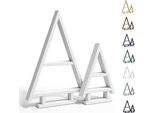 Set Di 2 Alberi Di Natale In Legno Be4Nature - Abete Bianco Alpino, Fatto A Mano, Impregnato Per Interni Ed Esterni, Decorazione Natalizia Da Progettare Da Soli