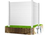 **Recinzione Privacy Per Esterni - 127 Cm L X 127 Cm H, Impianti Di Condizionamento E Piscina - Recinzione Privacy Orizzontale In Vinile - Ideale Per Coprire Bidoni Della Spazzatura E Impianti Di Condizionamento (2 Pezzi)**