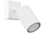 Lampada Da Parete Karbon Bianco 1Xgu10 10W Alluminio 8X16X8Cm Sollux Lighting