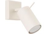 Lampada Da Parete Ring Beige 1Xgu10 10W Acciaio 8X16X8Cm Sollux Lighting