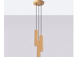 Lampada A Sospensione Karbon 3P Oro 3Xgu10 10W Alluminio 108X19.5X19.5Cm Sollux Lighting