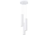 Lampada A Sospensione Karbon 3P Bianco 3Xgu10 10W Alluminio 108X19.5X19.5Cm Sollux Lighting