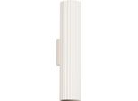 Lampada Da Parete Karbon 30 Beige 2Xgu10 10W Alluminio 30X8.5X6.5Cm Sollux Lighting