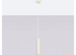 Lampada A Sospensione Karbon 1 Beige 1Xgu10 10W Alluminio 118X8X8Cm Sollux Lighting