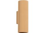 Lampada Da Parete Karbon 20 Oro 2Xgu10 10W Alluminio 20X8.5X6.5Cm Sollux Lighting