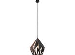 Eglo Lampada A Sospensione Carlton 1 Rame Nero 49254