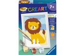 Ravensburger Creart - Pittura Per Numeri 23985 - Piccolo Leone - Da 7 Anni 23985