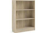 Dmora Libreria Aski 26.72X79X107.2H Cm Marrone, 2 Ripiani Portata Ripiani 13