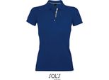 Sols 00575 | Polo Donna Portland - Colore: Ultramarino/Grigio (Tinta Unita) - Taglia: Xl
