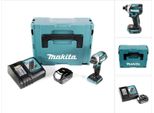 Makita Dtd 154 RT1J 18 V Avvitatore Ad Impulsi A Batteria In Valigetta Makpac + 1X Batteria BL1850 5,0 Ah + Caricatore Rapido DC18RC