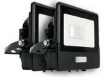 V-TAC Proiettore Led - Samsung - Sensore Pir - Impermeabile IP65 - Nero - 10W - 735 Lumen - 3000 - Confezione Da 2