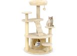 Costway Piccolo Tiragraffi, Albero Di Legno Per Gatti, Tiragraffi Per Gatti Con Grotta Per Gatti, Palla, Scala, Piattaforme E Tiragraffi, Albero Rampicante Per Gatti Beige Chiaro