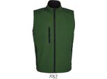 Sols 46601 | Gilet / Scaldacorpo Softshell Rallye Senza Maniche - Colore: Verde Bottiglia - Taglia: 3XL