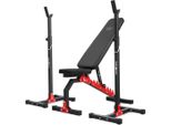 Marbo Sport Set MH7 | Panca Pesi Regolabile Su Due Lati MH-L114 + Portapesi Regolabile In Altezza MH-S201 X2