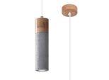 Lampada A Sospensione Zane 1 Grigio 1Xgu10 10W Betonon Applicabilerewno 120X10X10Cm Sollux Lighting