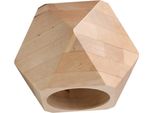 Lampada Da Parete Woody In Legno Naturale 1Xg9 8W Legna 12X14X12Cm Sollux Lighting