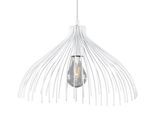 Lampada A Sospensione Umb Bianco 1Xe27 15W Acciaio 125X40X40Cm Sollux Lighting