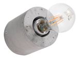 Lampada Da Parete Salgado In Cemento 1Xe27 15W Calcestruzzo 10X10X10Cm Sollux Lighting