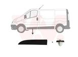 Van Wezel Modanatura Di Protezione, Porta Nera, Anteriore Sinistra Per Opel Vivaro B Nissan