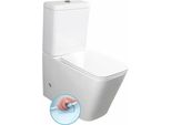 Wc Combinato Porto, Senza Bordo, Scarico Verticale/Orizzontale, Bianco