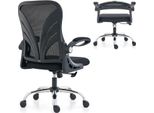Sedia Da Ufficio Ergonomica Con Schienale Pieghevole, Sedia Da Scrivania Con Poggiatesta 2D, Braccioli Pieghevoli E Supporto Lombare In Rete, Sedia Girevole