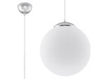 Lampada A Sospensione Ugo 40 1Xe27 15W Acciaio/Vetro 130X40X40Cm Sollux Lighting