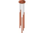 Lampada A Sospensione Pastelo 5P Rosso Ocra 5Xg9 8W Acciaio 104X25X25Cm Sollux Lighting