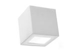 Lampada Da Parete In Ceramica Leo 1Xe27 15W Ceramica/Vetro 14X14X14Cm Sollux Lighting