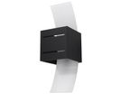 Lampada Da Parete Loreto Nero 1Xg9 8W Alluminio/Vetro 30X12X10Cm Sollux Lighting