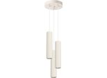 Lampada A Sospensione Karbon 3P Beige 3Xgu10 10W Alluminio 108X19.5X19.5Cm Sollux Lighting