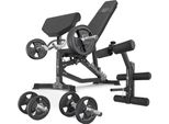 Marbo Sport - Set MS39_2.0_42KG_G | Panca Bifacciale + Banco Curl + Leg Press + Barra E Piastre Gommate 42Kg