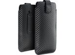 Custodia / Cover Per Apple Iphone 11 - Custodia Forcell Pocket Carbon A Scomparsa