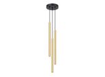 Lampada A Sospensione Pastelo 3P Oro Lucido 3Xg9 8W Acciaio 90X20X20Cm Sollux Lighting