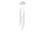 Lampada A Sospensione Pastelo 5P Bianco 5Xg9 8W Acciaio 110X25X25Cm Sollux Lighting