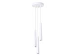 Lampada A Sospensione Prysm 3P Bianco 3Xg9 8W Acciaio 120X19.5X19.5Cm Sollux Lighting
