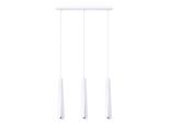 Lampada A Sospensione Prysm 3L Bianco 3Xg9 8W Acciaio 120X5X45Cm Sollux Lighting