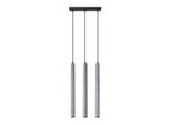 Lampada A Sospensione Pastelo 3L In Cemento 3Xg9 8W Calcestruzzo 110X3.5X30Cm Sollux Lighting